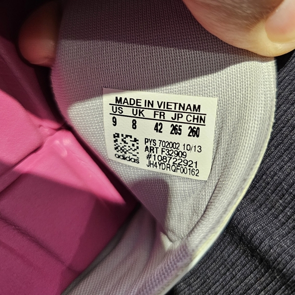 Adidas Supercloud white grey and pink slides size W9 US - Picture 5 of 5